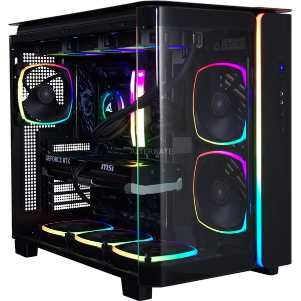 ALTERNATE Thunderstorm Pro Core Ultra 7 – RTX 5080 gaming pc Zwart