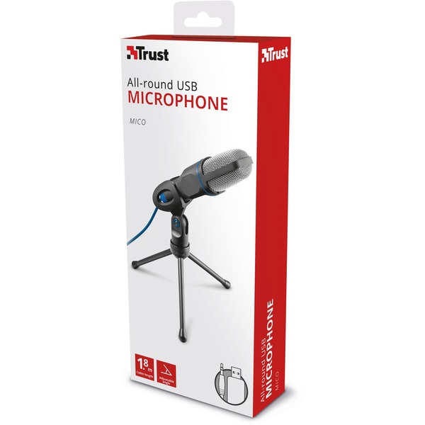 Trust Mico USB Microphone for PC and laptop microfoon