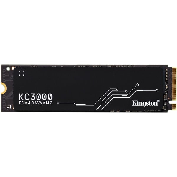 Kingston KC3000 512 GB SSD Zwart, SKC3000S/512G, PCIe 4.0 NVMe, M