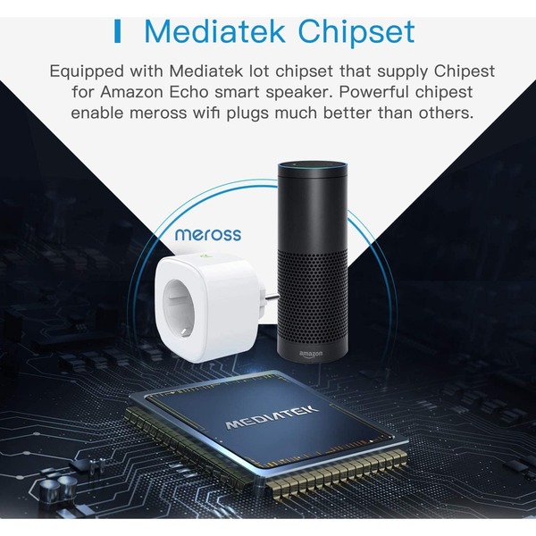 Meross MSS510 Smart WiFi Wall Switch schakelaar Wit