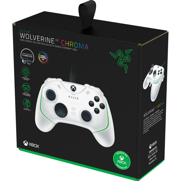 Razer Wolverine V2 Chroma gamepad Wit, Pc, Xbox One, Xbox Series XS