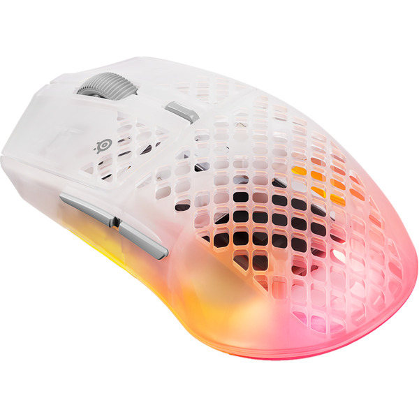 SteelSeries Aerox 3 Wireless Gen 2 本体 SteelSeries Aerox 3 Wireless Gen 2 Ghost gaming muis Wit