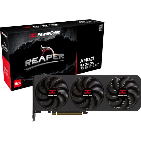j*4様 新品PowerColor Radeon RX 9070 XT 16GB PowerColor Radeon RX 9070 XT Reaper 16GB GDDR6 grafische kaart
