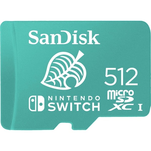 Stal schokkend Uitgaan SanDisk Nintendo Switch 512 GB microSDXC geheugenkaart Mint, UHS-I U3, V30