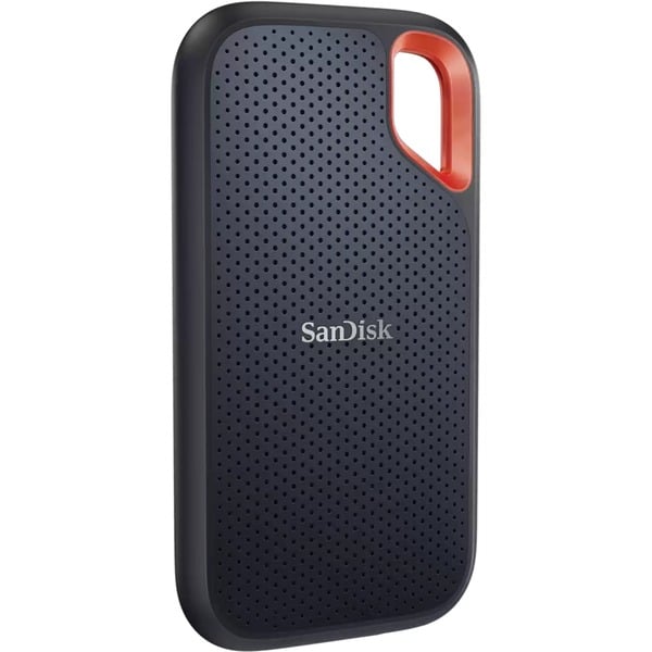 Inleg Bijdrager Roei uit SanDisk Extreme Portable SSD V2, 4 TB externe SSD Zwart/oranje,  SDSSDE61-4T00-G25, USB-C