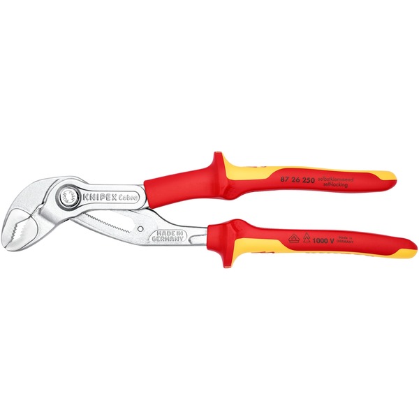 KNIPEX Cobra Hightech-waterpomptang verchroomd met antslip kunststof KNIPEX Cobra Hightech-waterpomptang verchroomd met antslip kunststof
