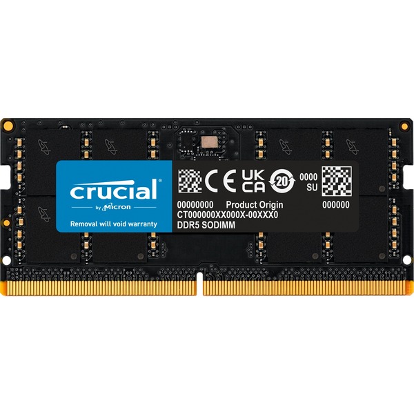 Crucial 16 GB DDR5-4800 (1x 16 GB) laptopgeheugen Zwart