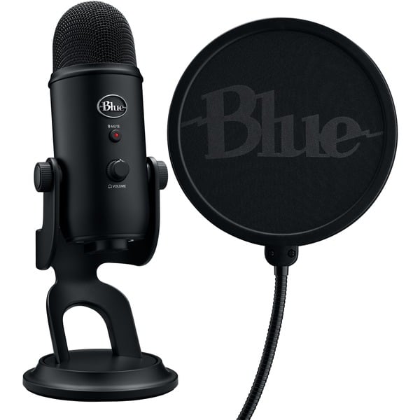 Superioriteit Jane Austen rustig aan Blue Microphones Yeti-streamingkit voor gaming microfoon Zwart