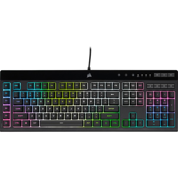 Zullen Guggenheim Museum De schuld geven Corsair K55 RGB PRO XT, gaming toetsenbord Zwart, US lay-out, Membraan,  RGB-leds