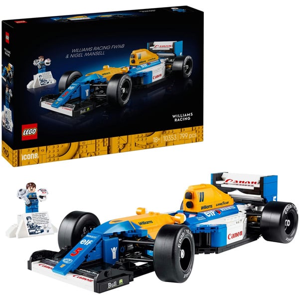 Icons - Williams Racing FW14B en Nigel Mansell Constructiespeelgoed