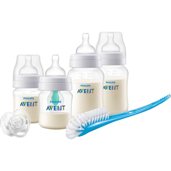 Verbeteren raket Pikken Philips Avent Cadeauset Anti-colic met AirFree-ventiel SCD807/00 babyfles  Wit/transparant