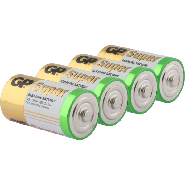 vloeiend het ergste radium GP Batteries Super Alkaline C Batterijen (03014AS4) 4 stuks, 1.5V