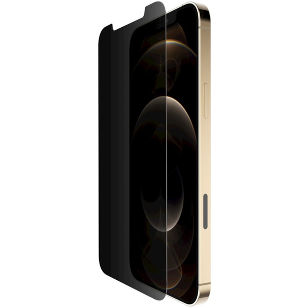 Belkin Screenforce Temperedglass Antimicrobiele Privacy Screenprotector Voor Iphone 12 Pro Max Beschermfolie