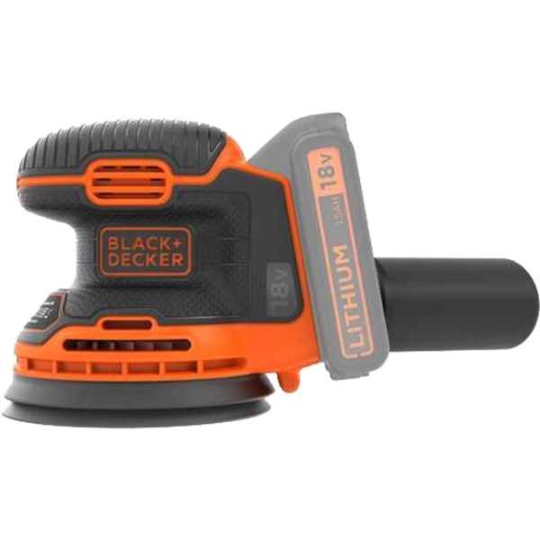 BLACK+DECKER 18V excentrische accu schuurmachine schuurmachine Zwart/oranje, en oplader niet