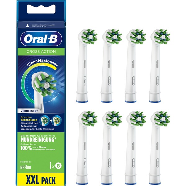 Wordt erger Winkelcentrum keuken Oral-B Oral-B CrossAction CleanMaximiser opzetborstel Wit, 8 stuks