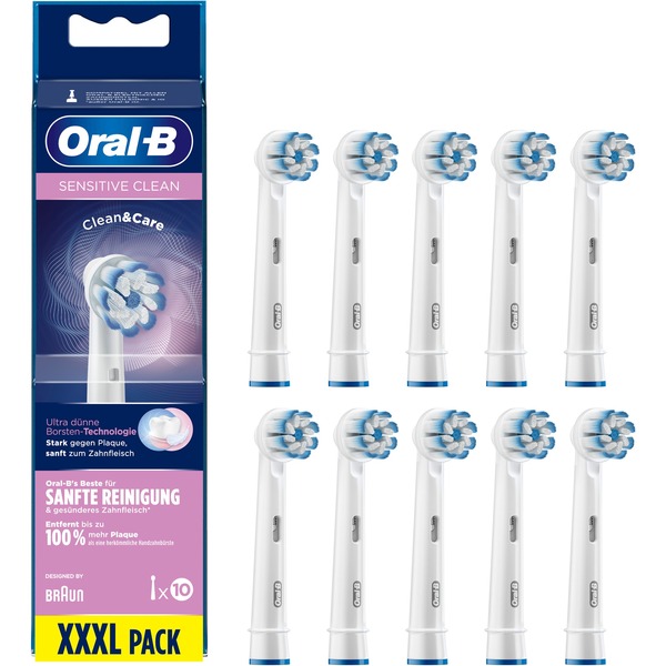 lens buffet teugels Oral-B Oral-B Sensitive Clean opzetborstel Wit, 10 stuks