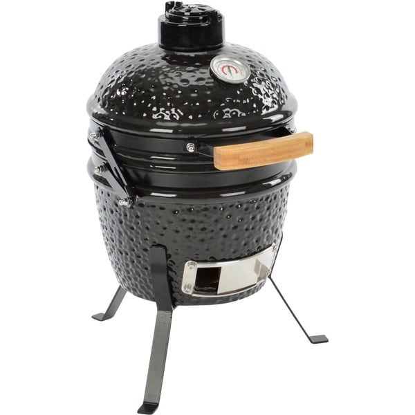 Kust Onmiddellijk Isoleren Grillchef Grillchef MINI-KAMADO houtskoolbarbecue Zwart, 11820, Ø 27 cm