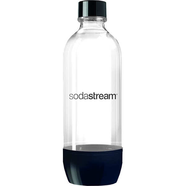 Systematisch lotus Inwoner Sodastream PET-Fles 1 l drinkfles Transparant/zwart