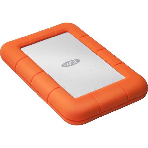 toetje Extra januari LaCie Rugged Mini, 4 TB externe harde schijf Zilver/oranje, USB 3.0
