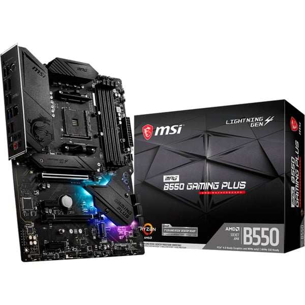 MSI MPG B550 GAMING PLUS socket AM4 moederbord Zwart, RAID, Gb-LAN