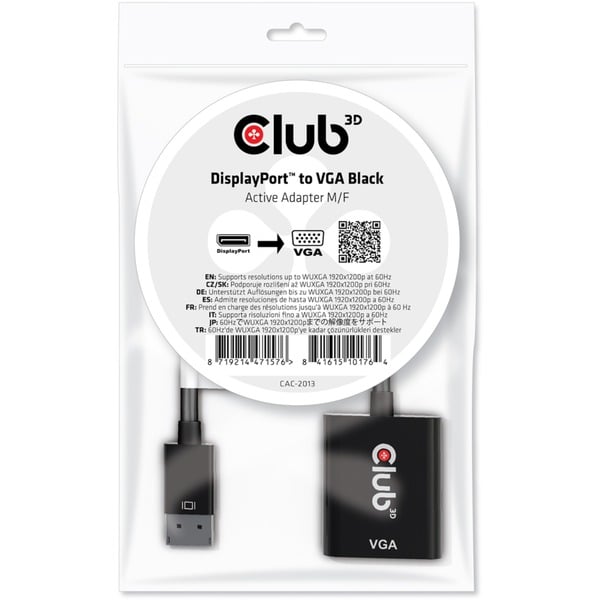 DisplayPort 1.1 naar VGA actieve adapter