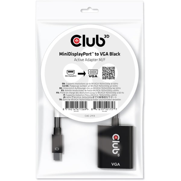 Mini-DisplayPort naar VGA actieve adapter