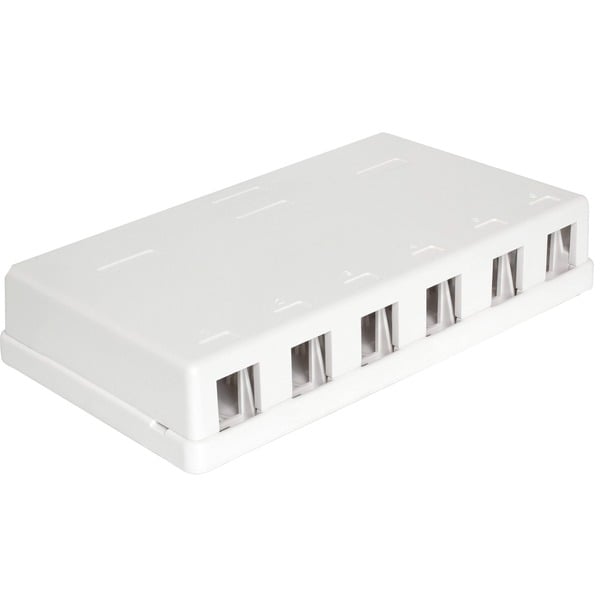 Keystone Surface Mounted Box 6 Port behuizing