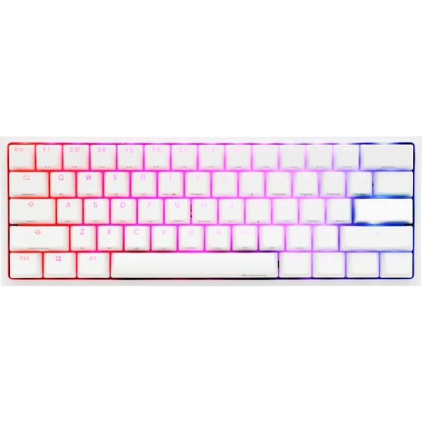 Perioperatieve periode Carrière Levendig Ducky One 2 Mini RGB Pure White, gaming toetsenbord Wit, US lay-out, Cherry  MX Brown, RGB leds, 60%, PBT Double Shot Outlet