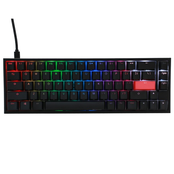 One 2 SF, gaming toetsenbord Zwart/wit, US lay-out, MX Blue, SMD RGB