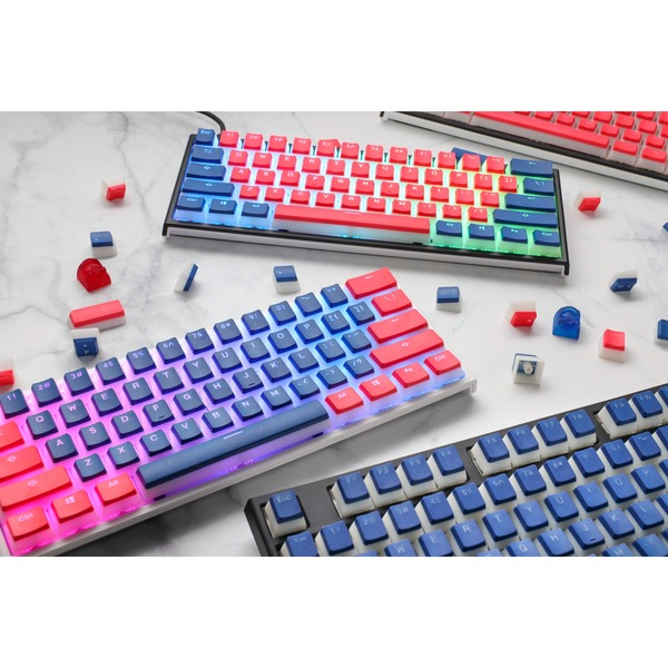 Ducky Pudding Keycap set Classic Blue Alpha keycaps PBT, US Layout