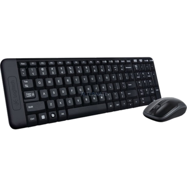 Logitech Wireless Combo toetsenbord + muis, desktopset lay-out (QWERTY, Rubberdome, Retail