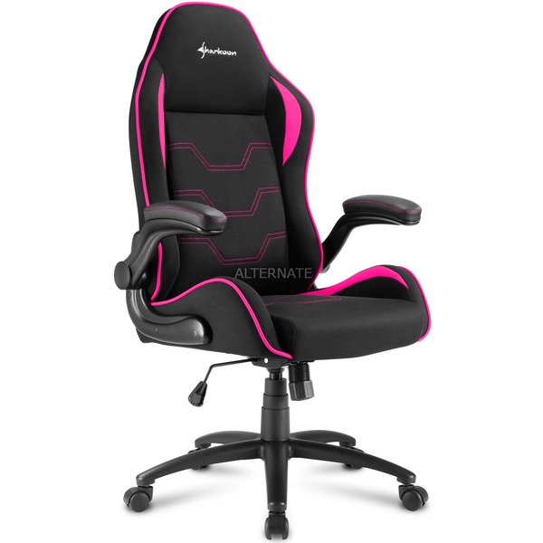 delicaat vrijwilliger beoefenaar Sharkoon ELBRUS 1 Gaming Chair gamestoel Zwart/pink (roze)