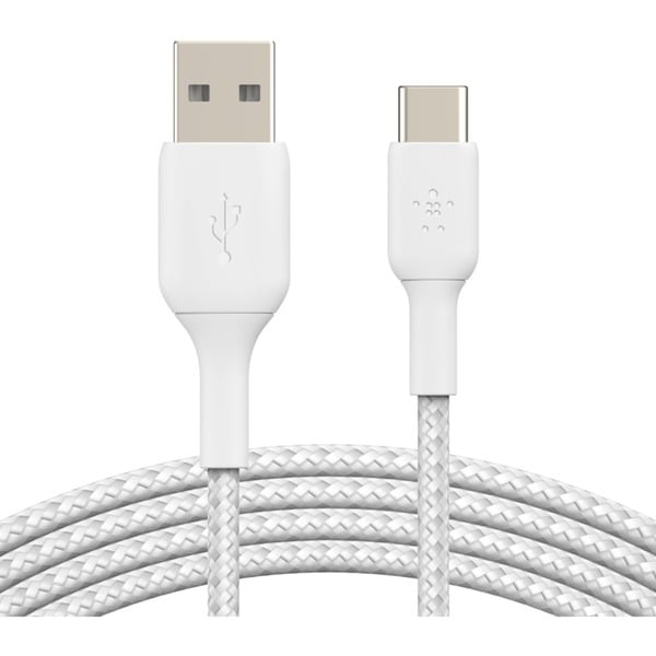 BOOSTCHARGE gevlochten USB-C naar USB-A kabel