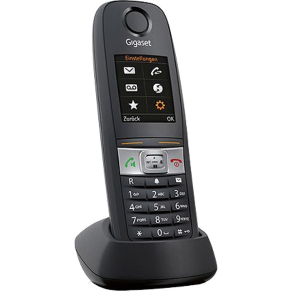 Gigaset HelloPhone - Gigaset design huistelefoon voor de vaste lijn - antwoordapparaat - DECT telefoon met handsfree functie - groot grafisch display en eenvoudige menunavigatie - gris