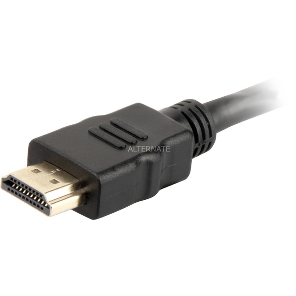 High Speed HDMI Kabel met Ethernet 5m Zwart, 4K, Verguld