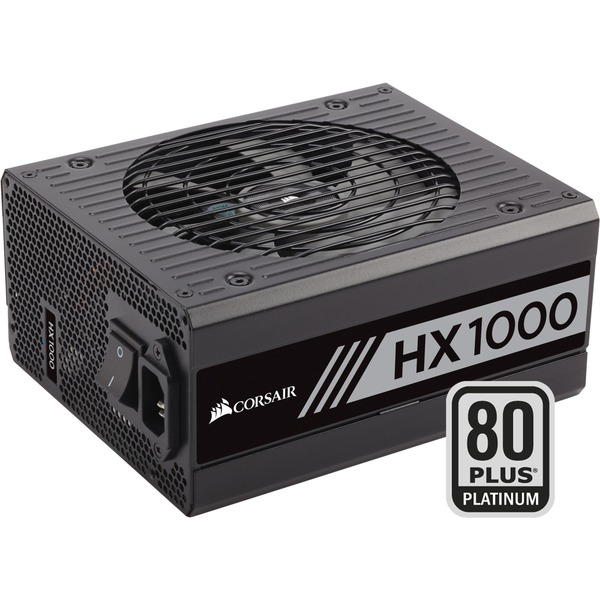 Corsair HX1000, 1000 Watt voeding Zwart, 8x PCIe, Full kabelmanagement