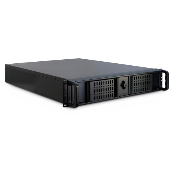 Inter-Tech 4U 4129L rack behuizing Zwart | 2x USB-A