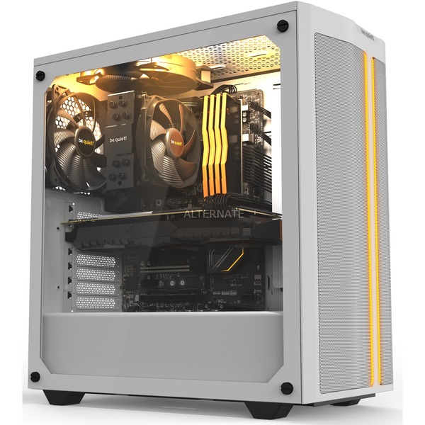 be quiet! PURE BASE 500DX Window midi tower behuizing Wit 1x USBA 1x USBC RGB Window