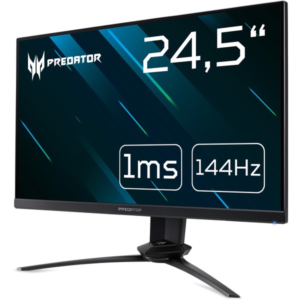 Acer Predator XB253QGP 24.5" Gaming Monitor Zwart, 2x HDMI, DisplayPort, 5x USB-A 3.2 (5 Gbit/s), 144 Hz