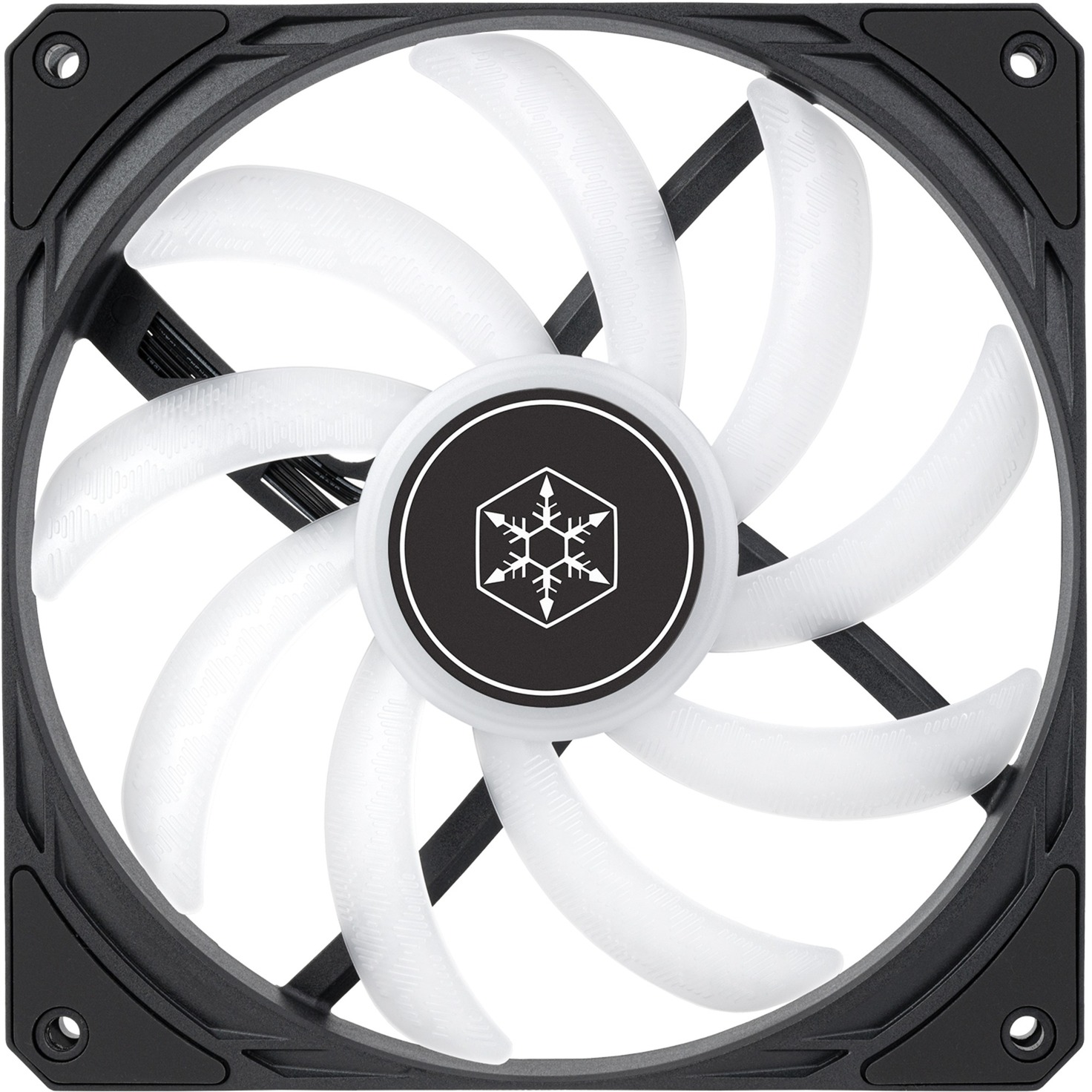 SilverStone Air Slimmer 140 ARGB case fan Zwart, 140 x 15 x 140 mm, PWM