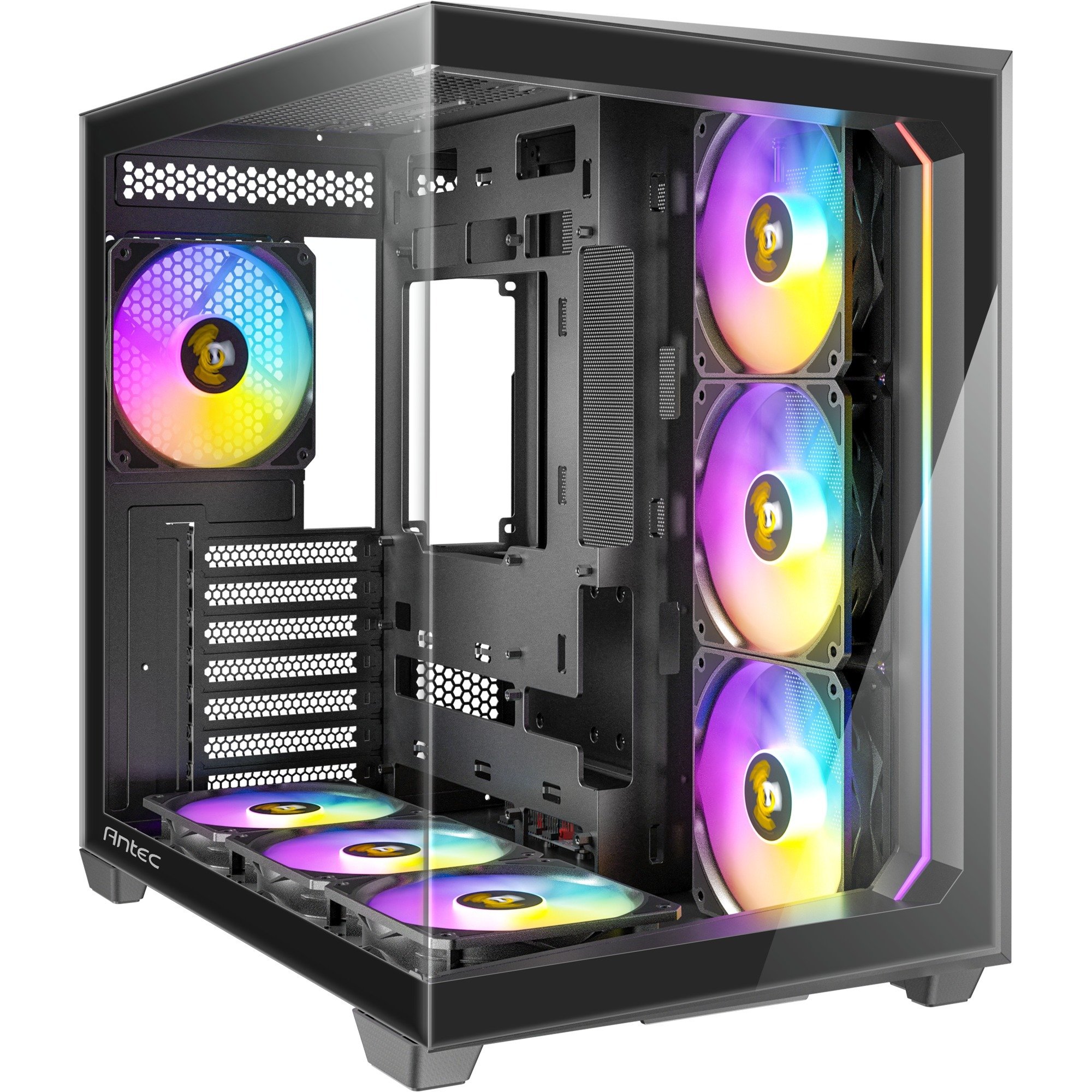 Antec C5 ARGB midi tower behuizing Zwart 1x USBA 1x USBC Tempered Glass