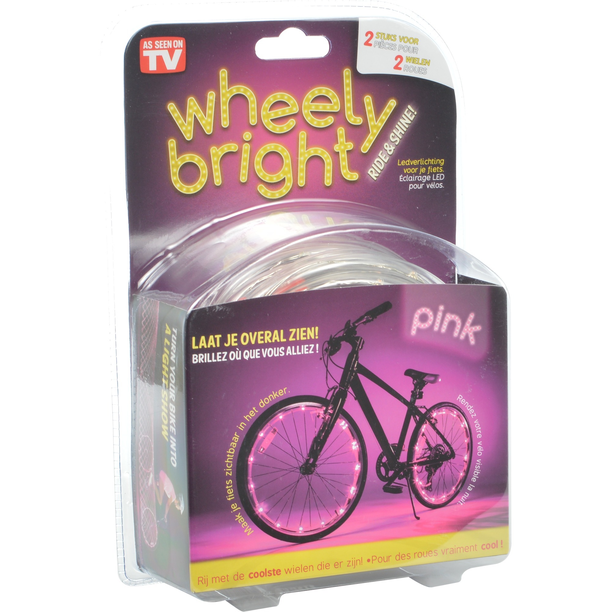 JML Wheely bright roze, 2 stuks verlichting Roze JML Wheely bright roze, 2 stuks verlichting Roze