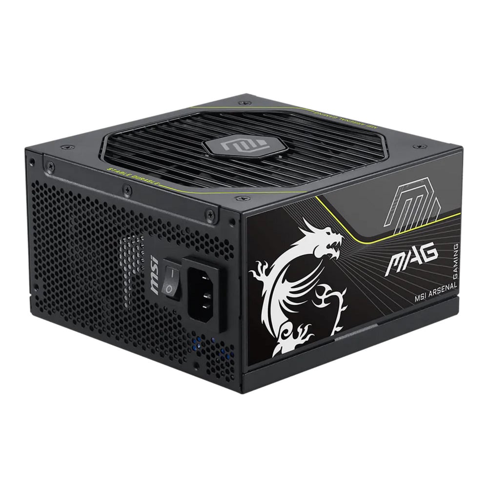 MSI MAG A1200PLS PCIE5 modulaire 1200 watt voeding Zwart, 1x 12V-2x6, 4x PCIe, 1x 12V-2x6, 4x PCIe