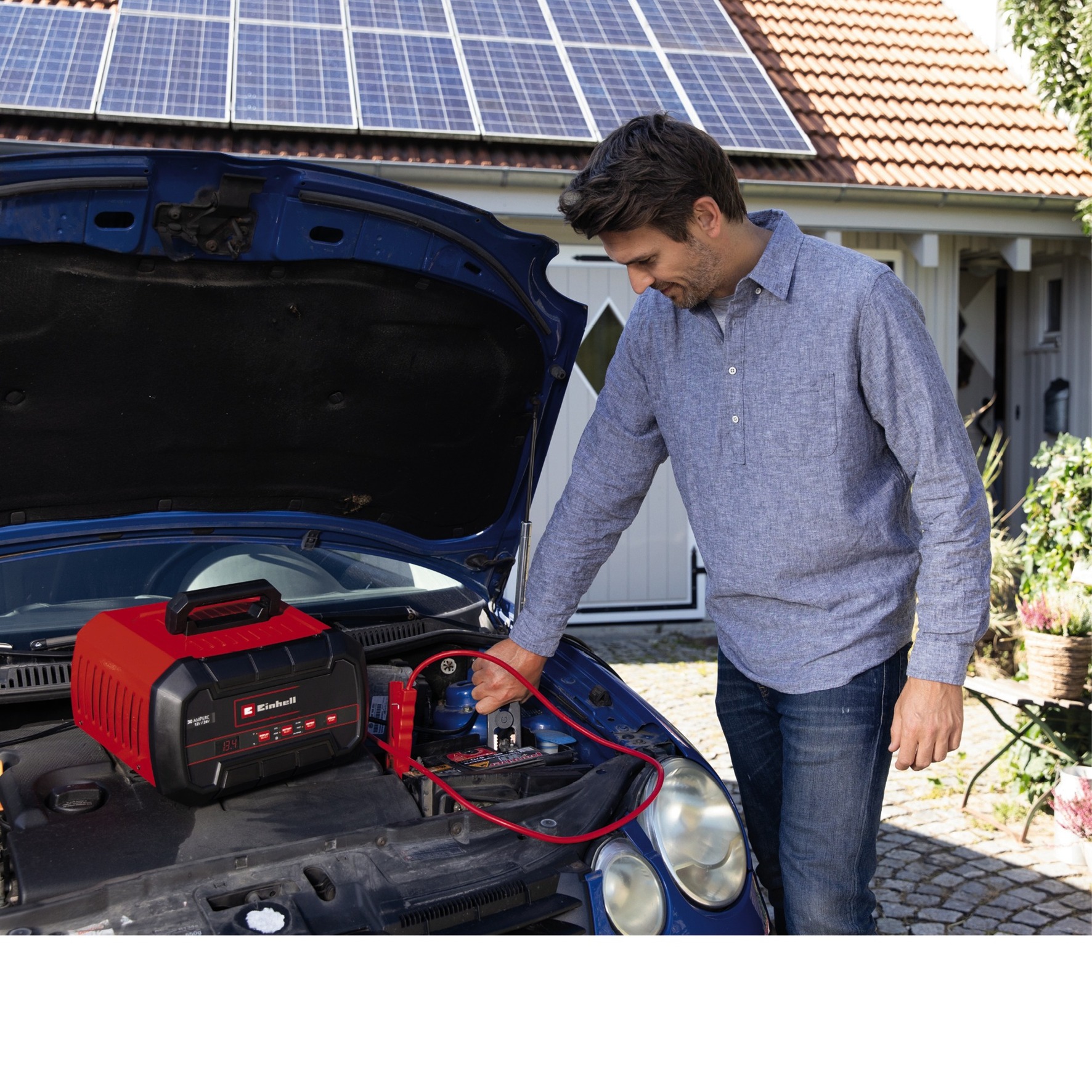 EINHELL CE-BC 30 M Acculader oplader Rood/zwart