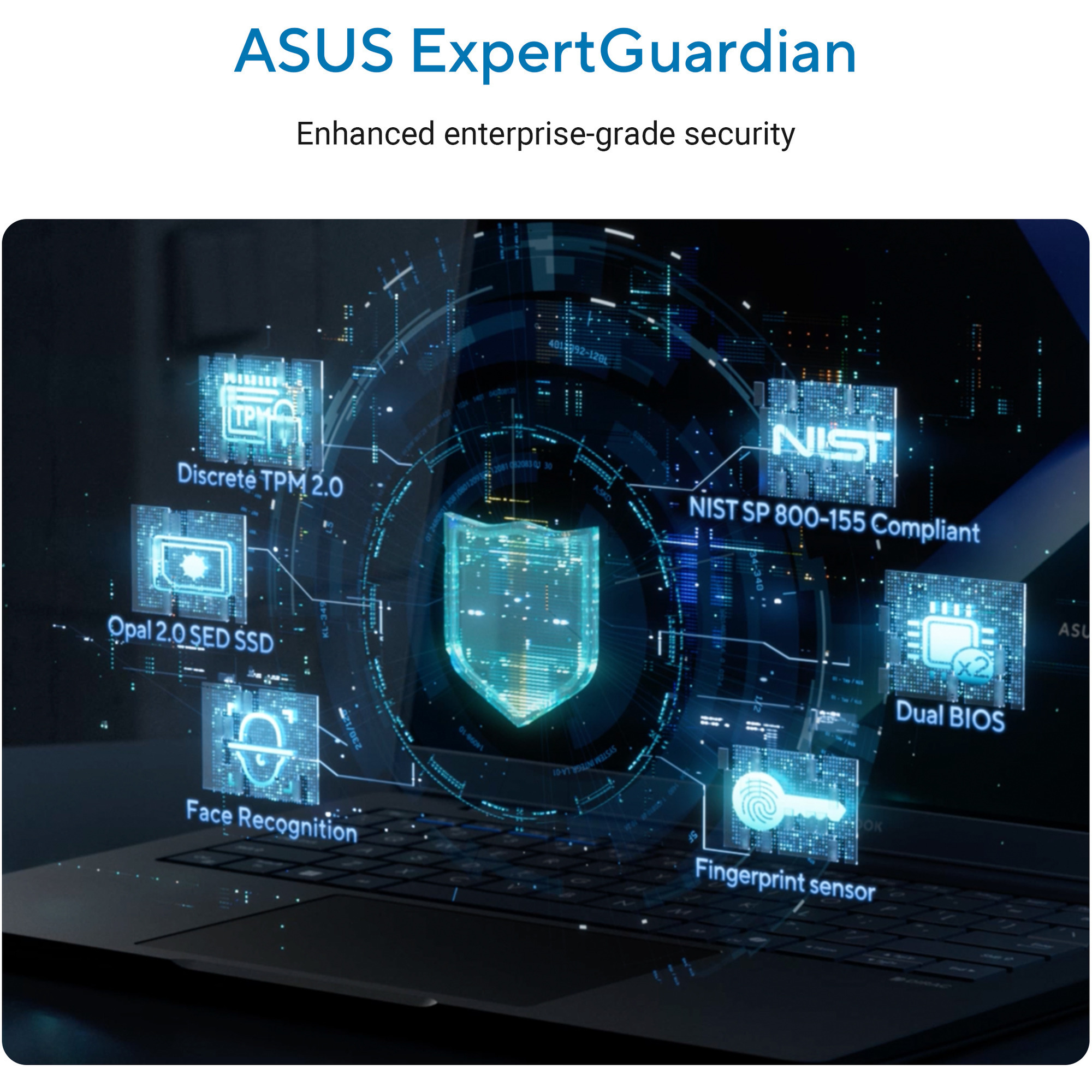 ASUS ExpertBook B5 B5405CCA-LY0020X 14"  laptop Zwart | Core Ultra 7 255H | Arc 140T | 16 GB | 512 GB SSD