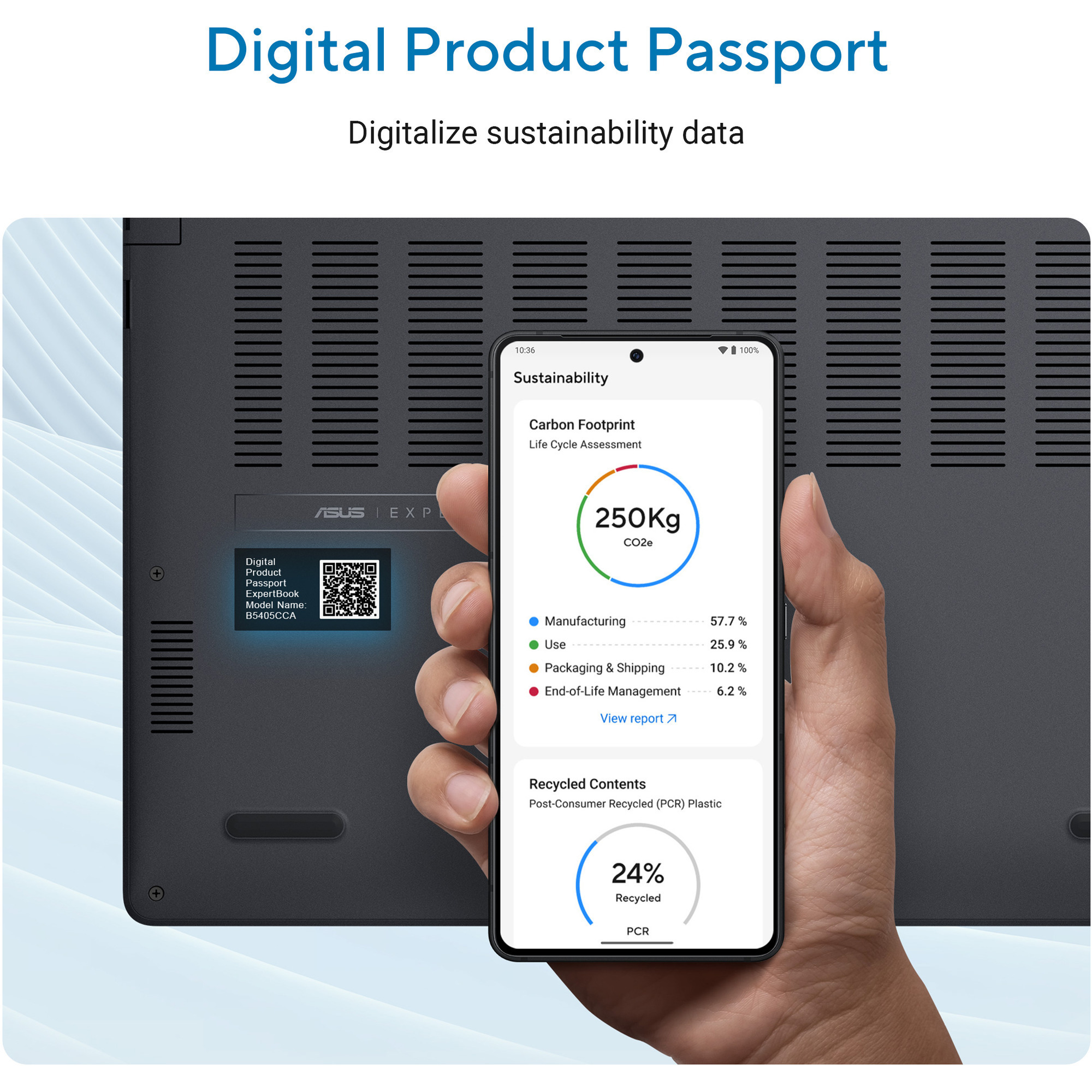 ASUS ExpertBook B5 B5405CCA-LY0020X 14"  laptop Zwart | Core Ultra 7 255H | Arc 140T | 16 GB | 512 GB SSD