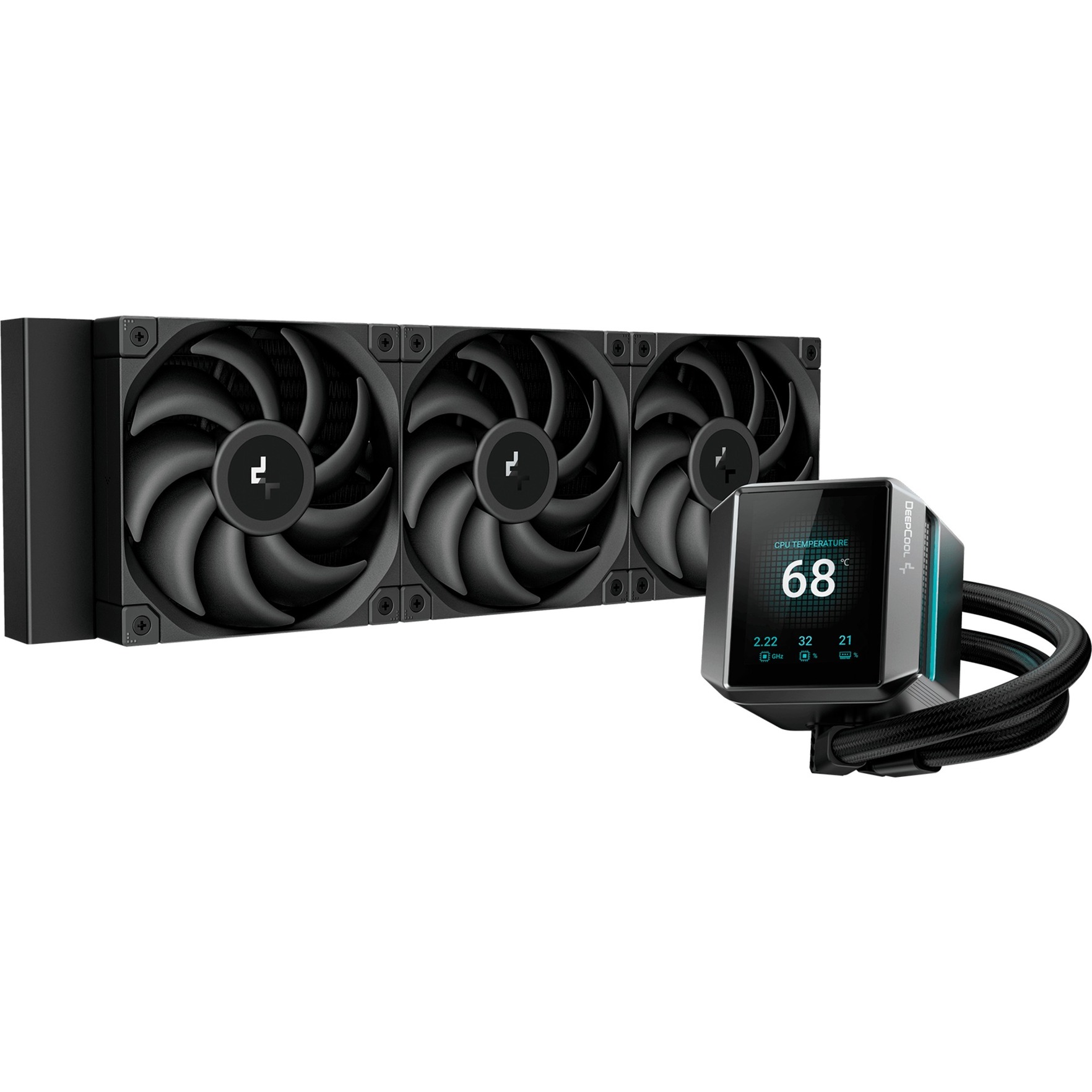 DeepCool MYSTIQUE 360 waterkoeling Zwart, 4-pins PWM fan-connector