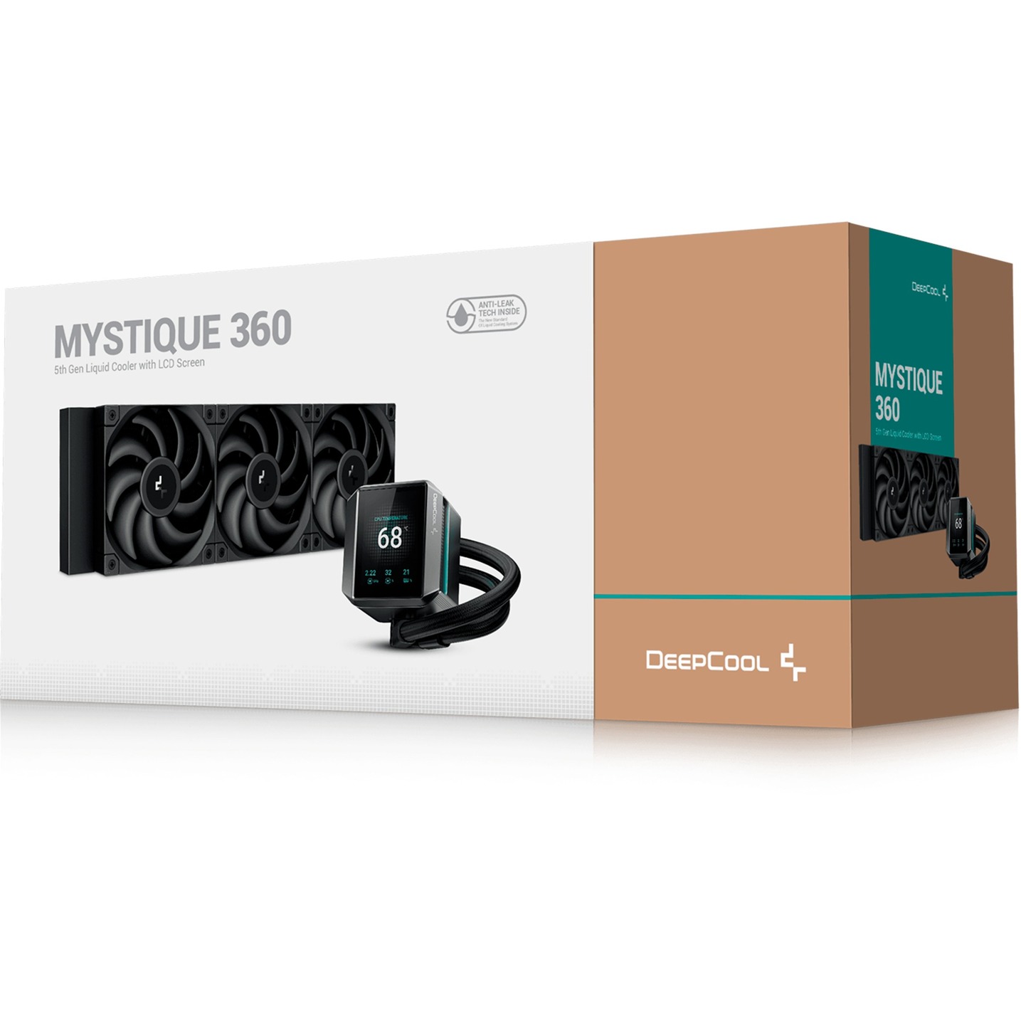 DeepCool MYSTIQUE 360 waterkoeling Zwart, 4-pins PWM fan-connector