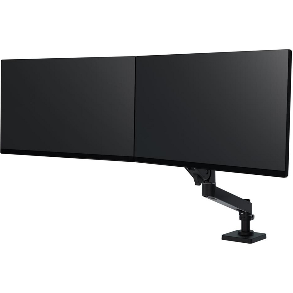 Ergotron LX Pro Desk Dual Direct Arm monitorarm Zwart