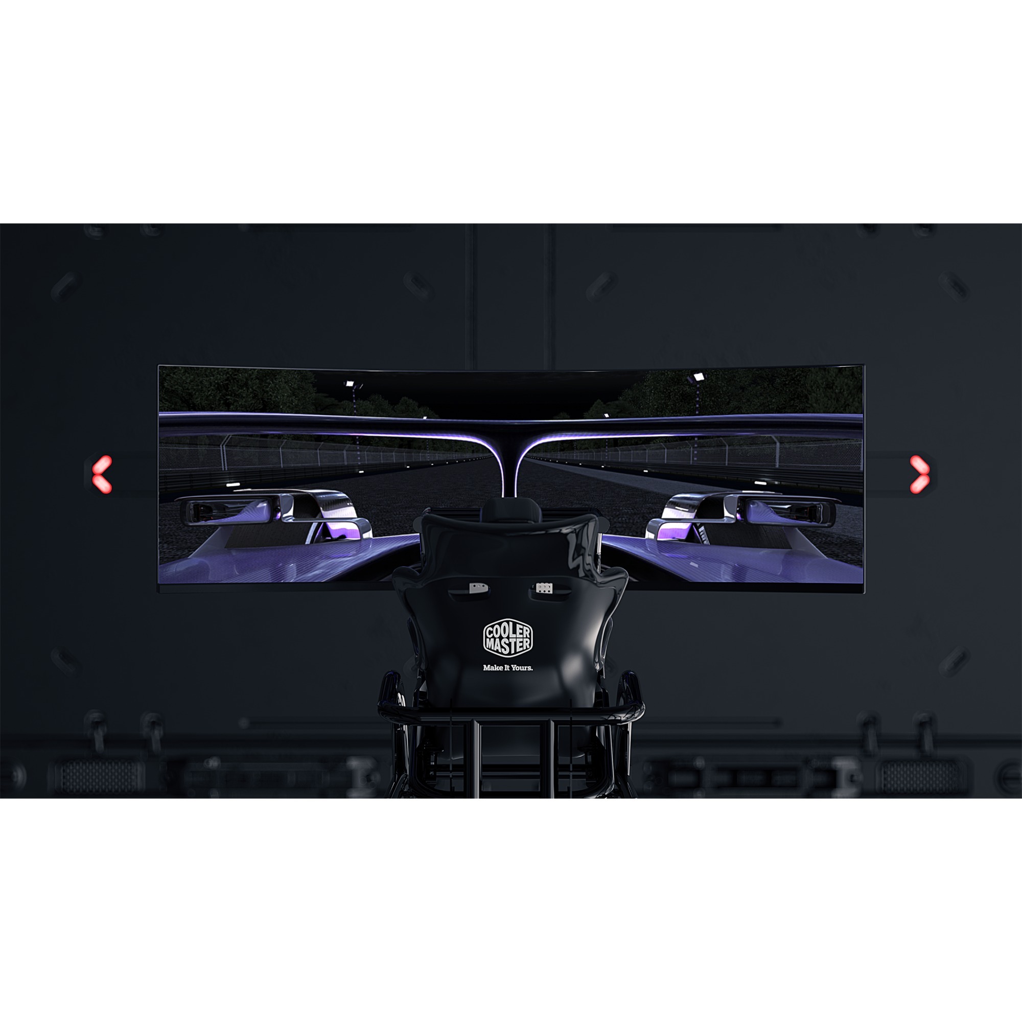Cooler Master GP57ZS DUHD gaming monitor 57" 8K UHD Curved UltraWide  Zwart, 2x HDMI, 1x DisplayPort, USB-C, USB-B, USB-A, 120 Hz